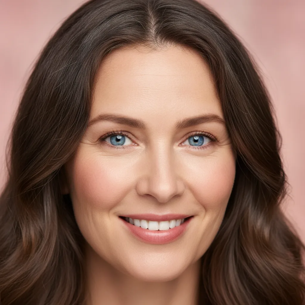 After — de-puffed eyes