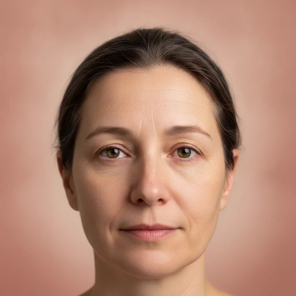 Before — under-eye puffiness